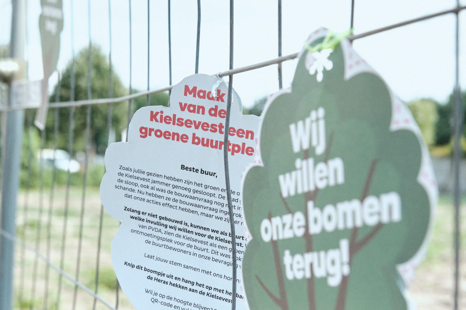 PVDA en buurtbewoners komen in actie voor groene Kielsevest: “geef ons een buurtparkje in plaats van hoogbouw”